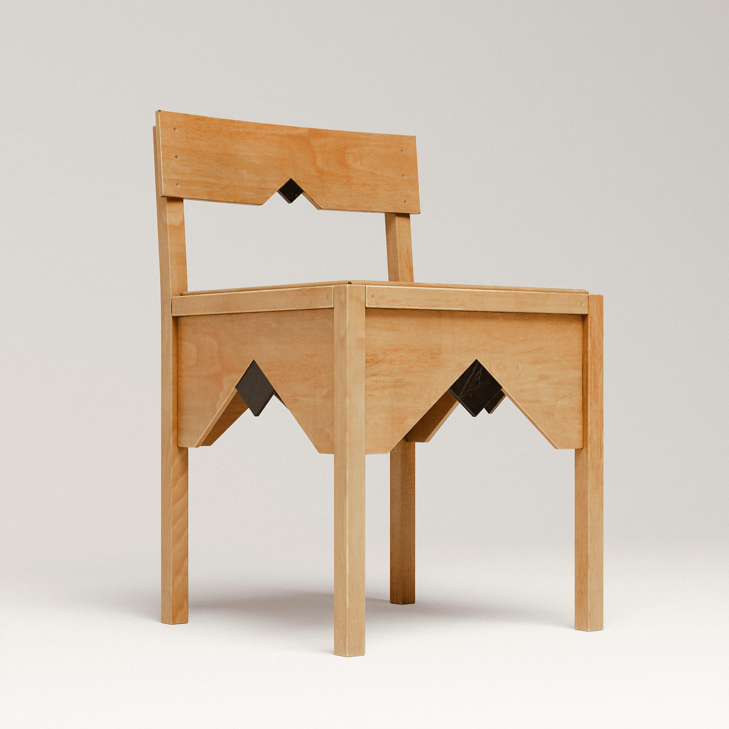 Art Deco Wooden Chair