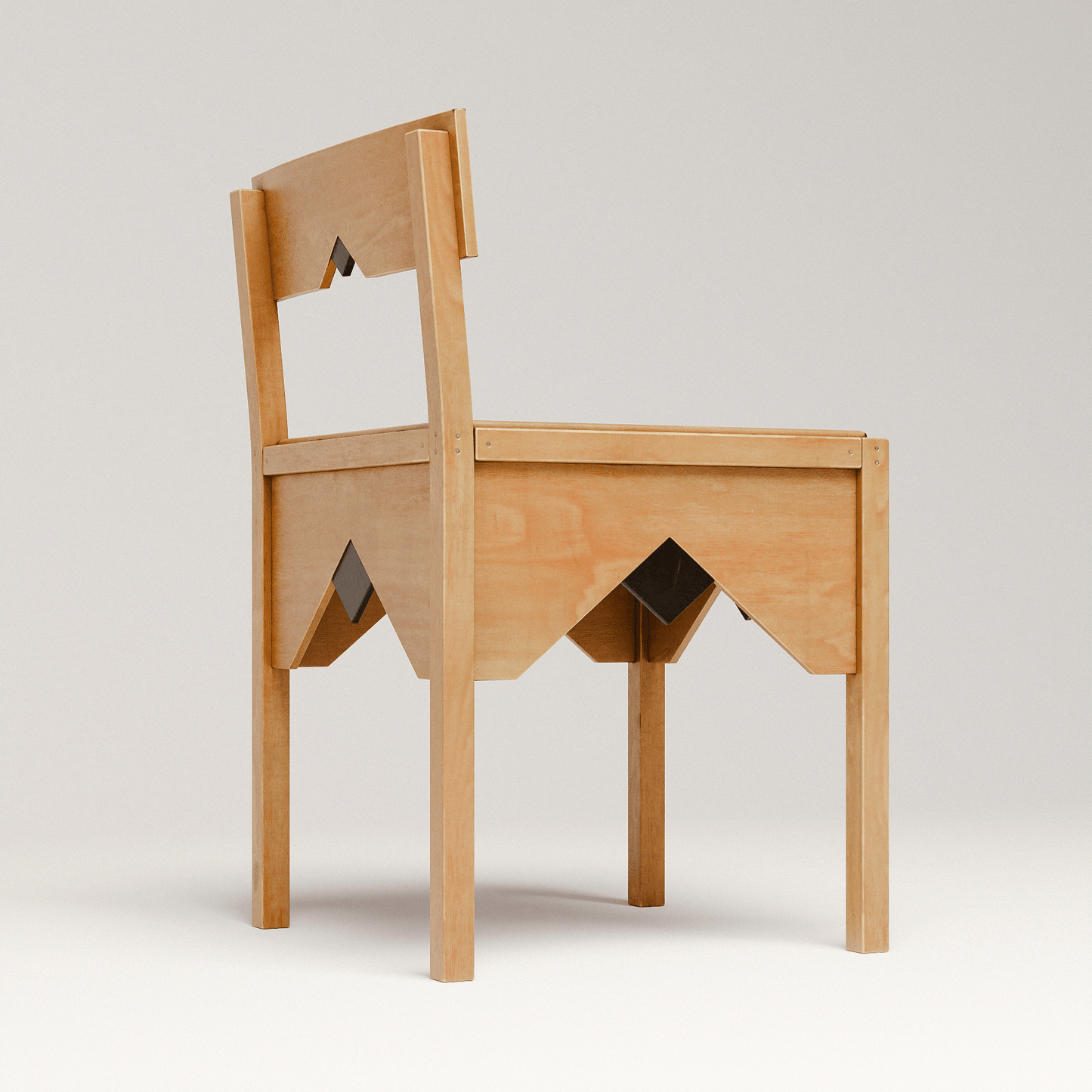 Art Deco Wooden Chair