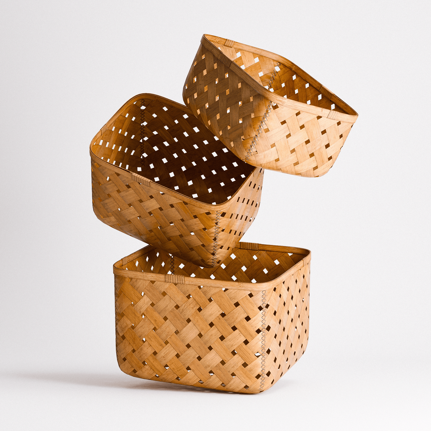 Bamboo Weave Basket Set