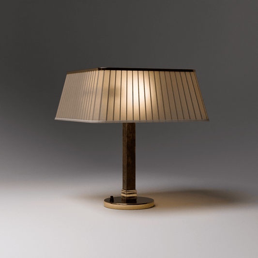 Brass Silk Table Lamp