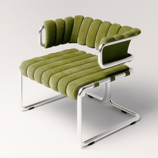 Cubist Tubular Lounge Chair