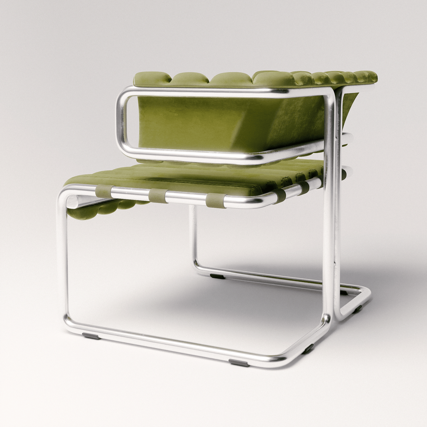 Cubist Tubular Lounge Chair