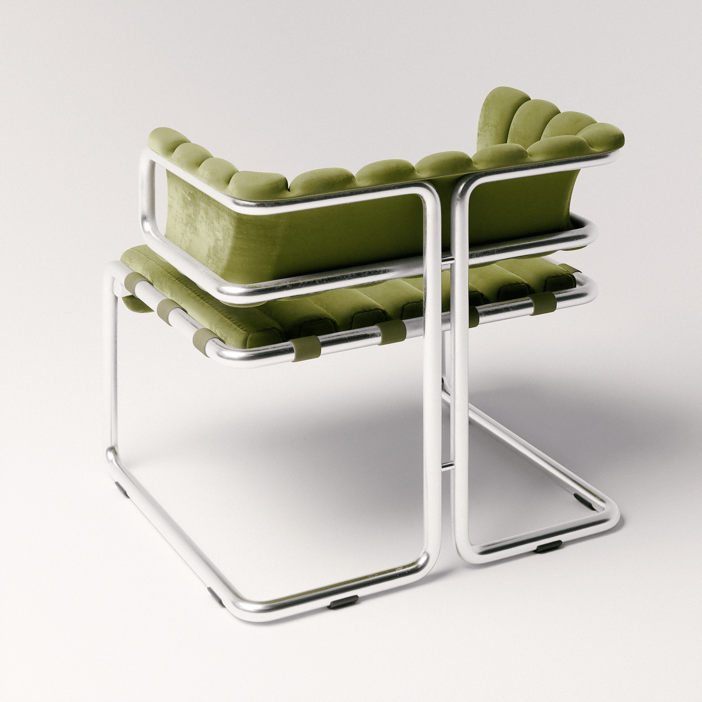 Cubist Tubular Lounge Chair