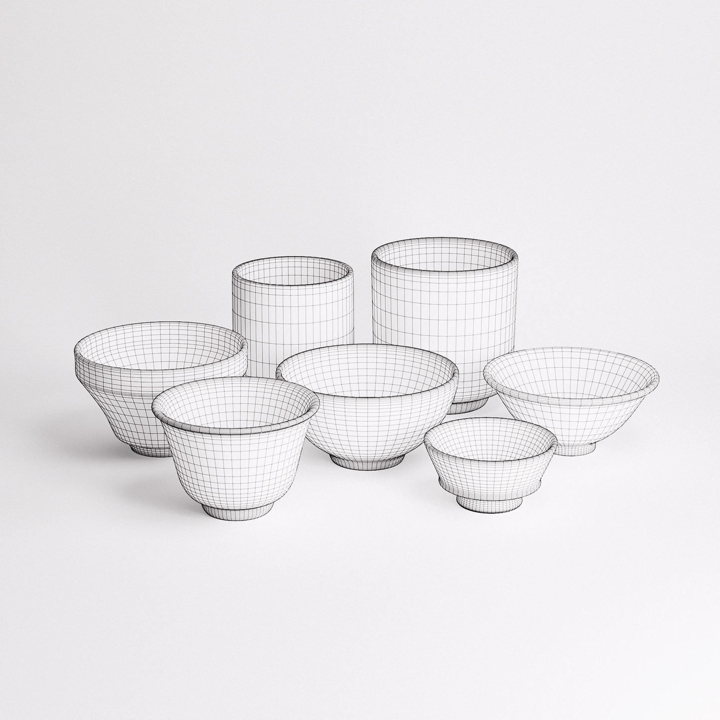Ceramic Cups Set 01