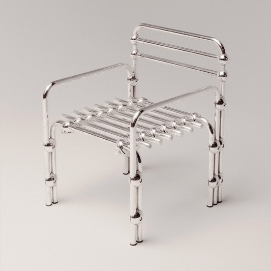 Chromed Lounge Chair