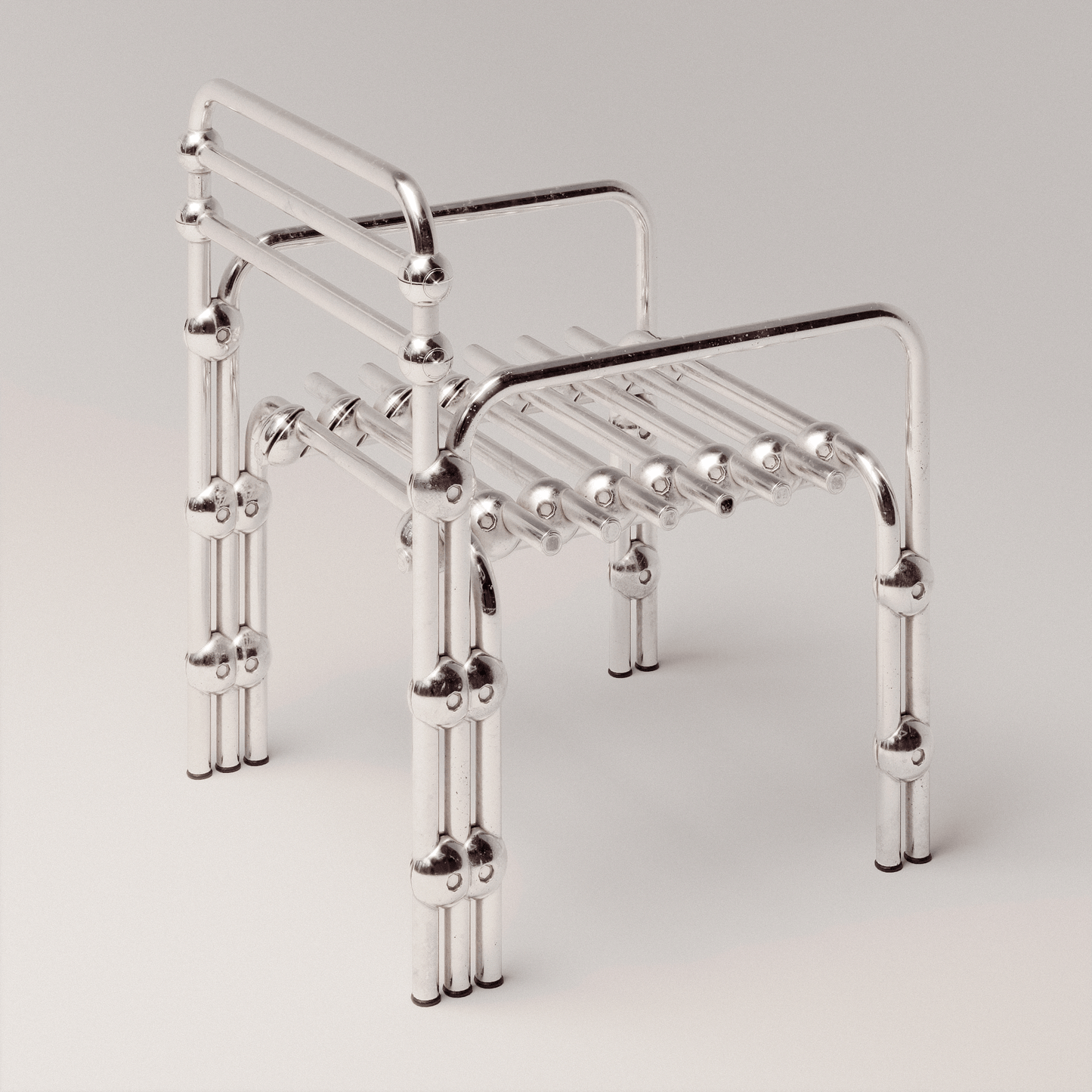 Chromed Lounge Chair