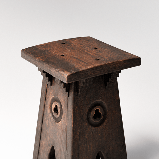 Gothic Oak Stool