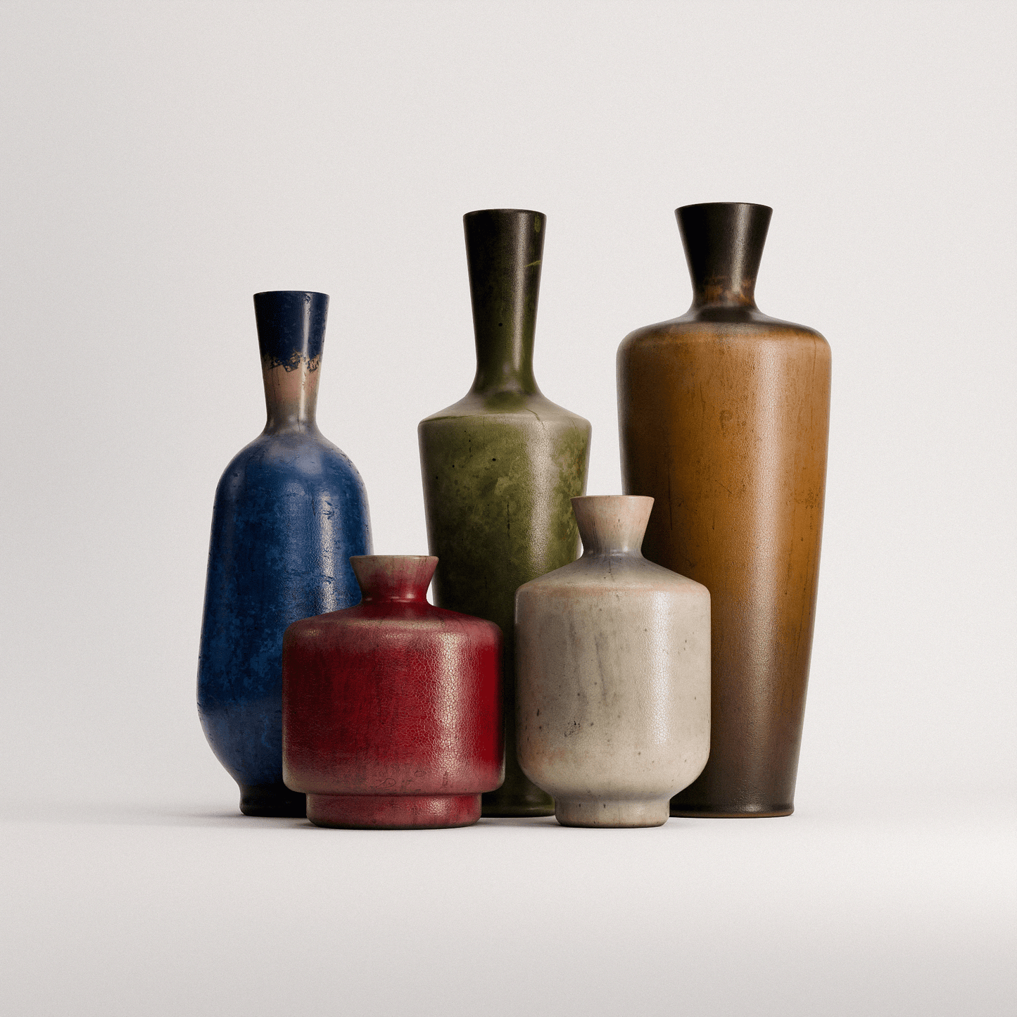 Stoneware Vases Set 01