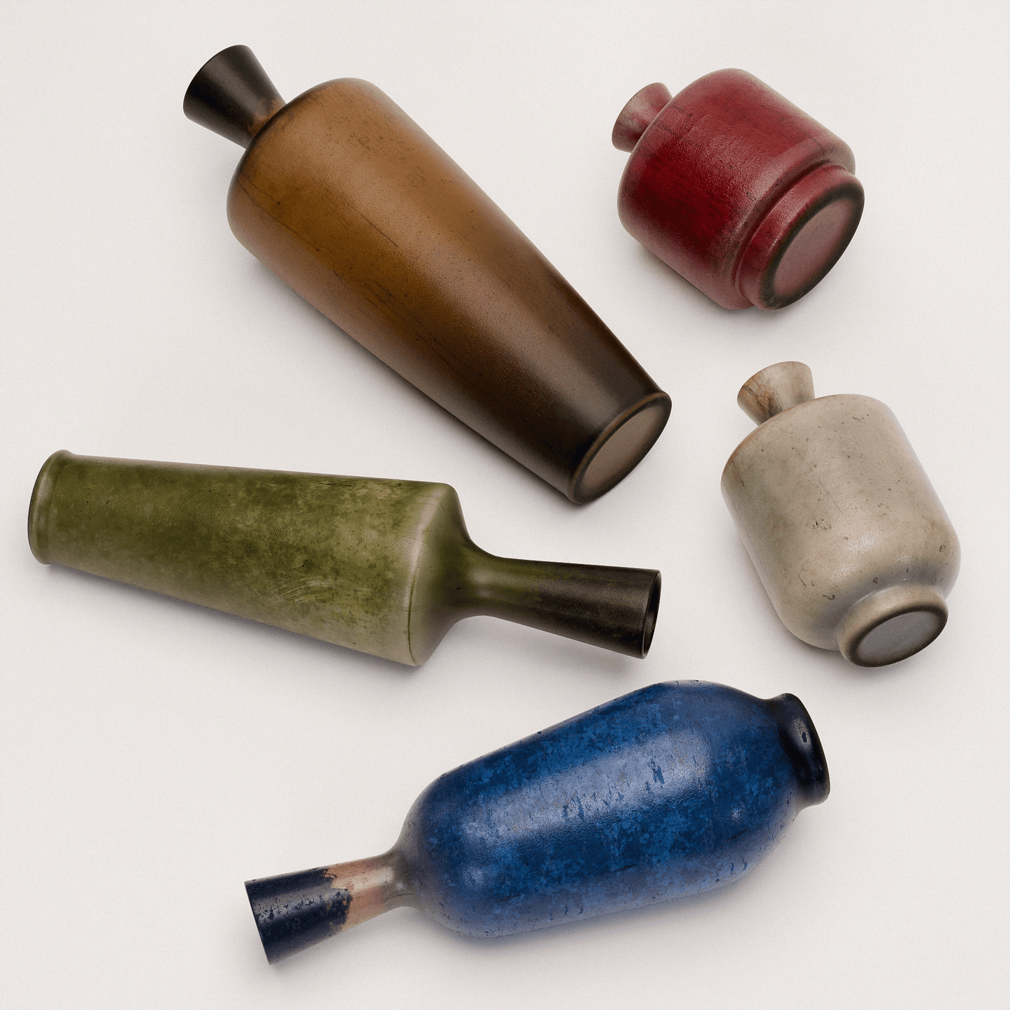 Stoneware Vases Set 01