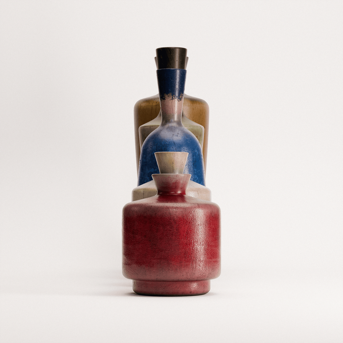 Stoneware Vases Set 01