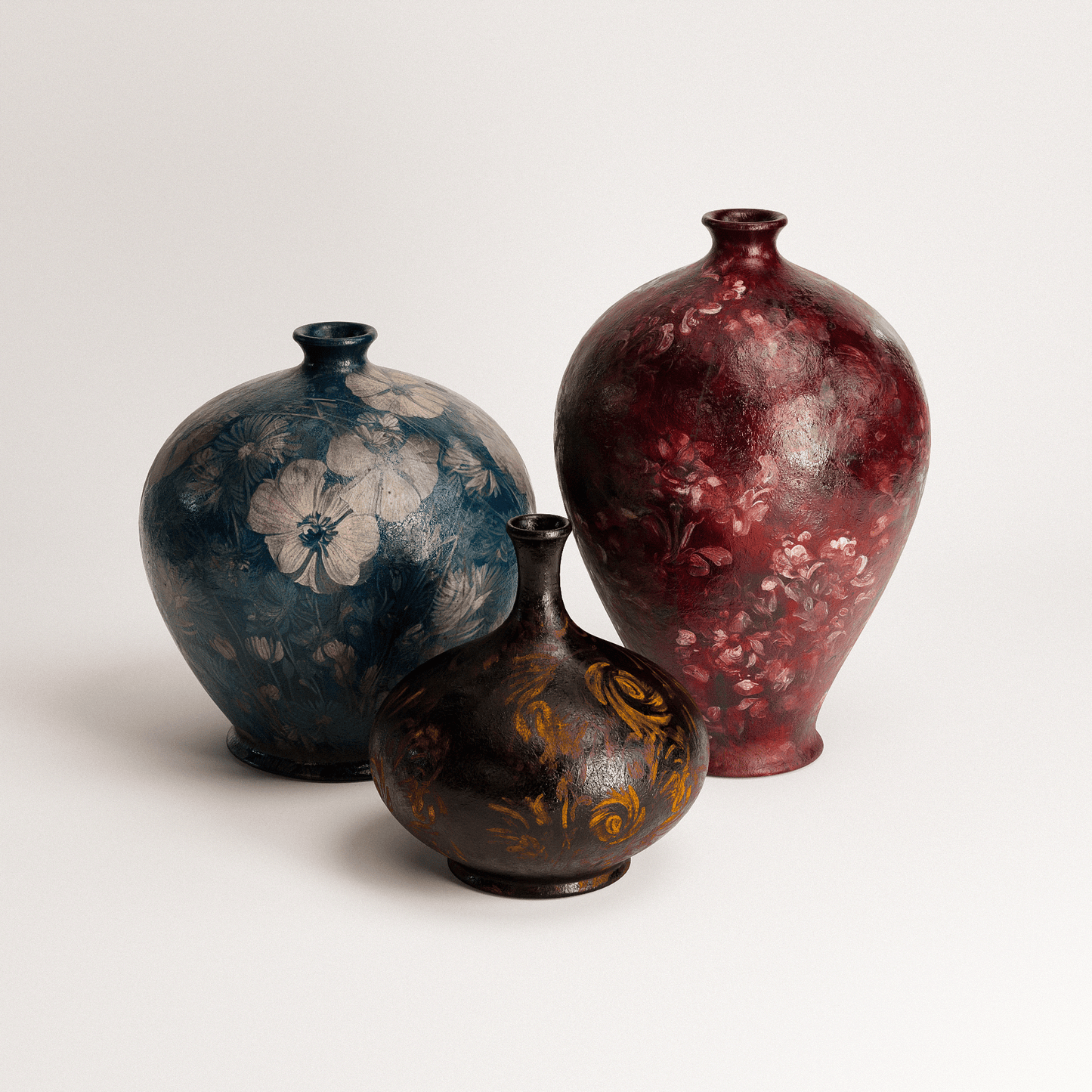 Vintage Pots Set