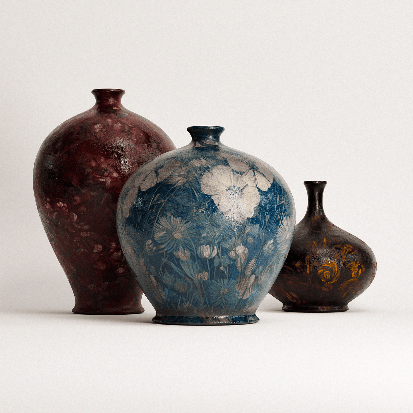 Vintage Pots Set