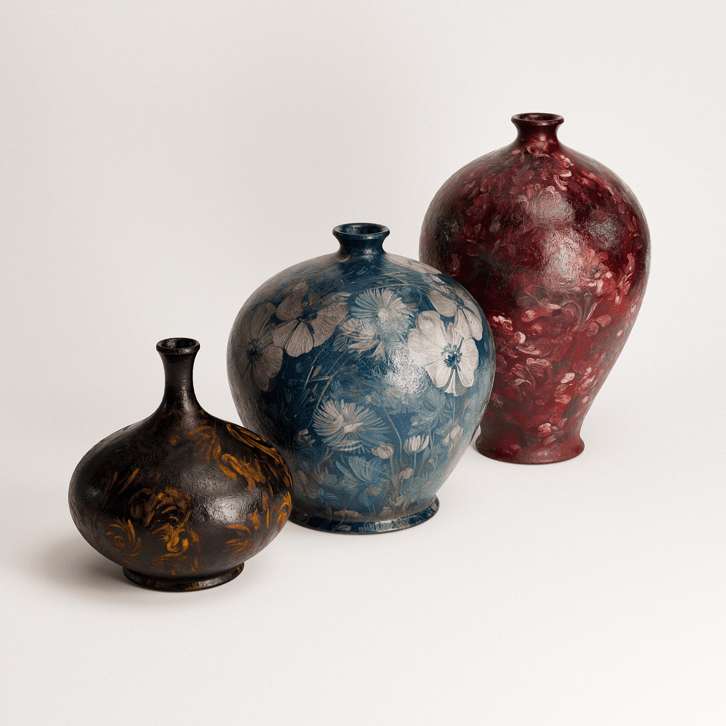 Vintage Pots Set