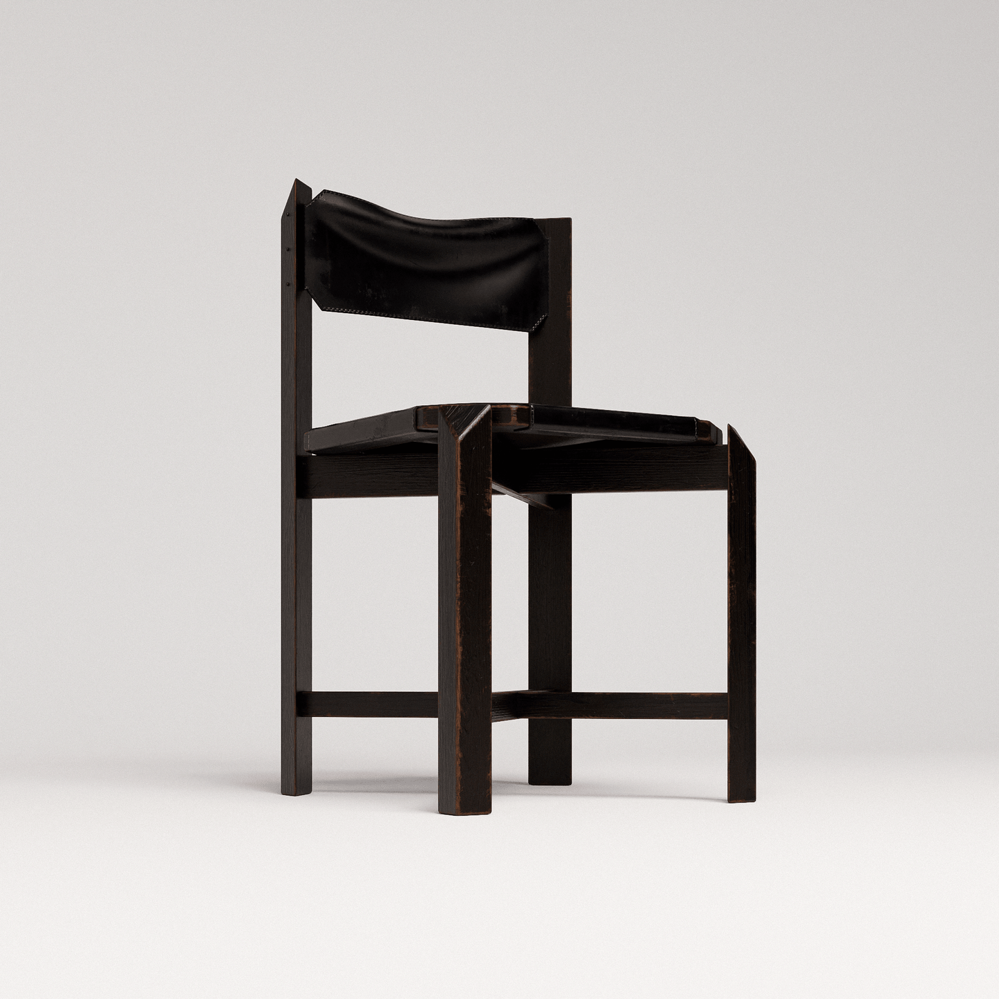 Black Leather Dining Chair