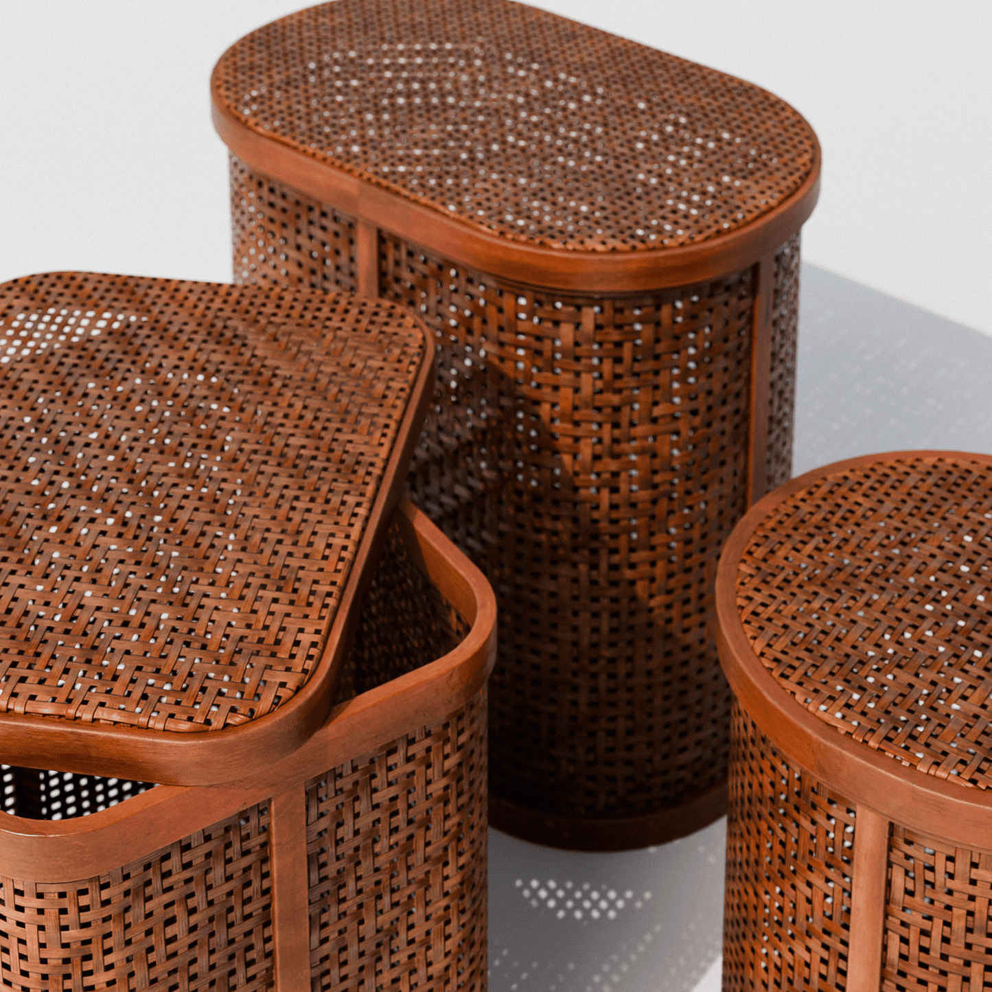 Wicker Bins Set