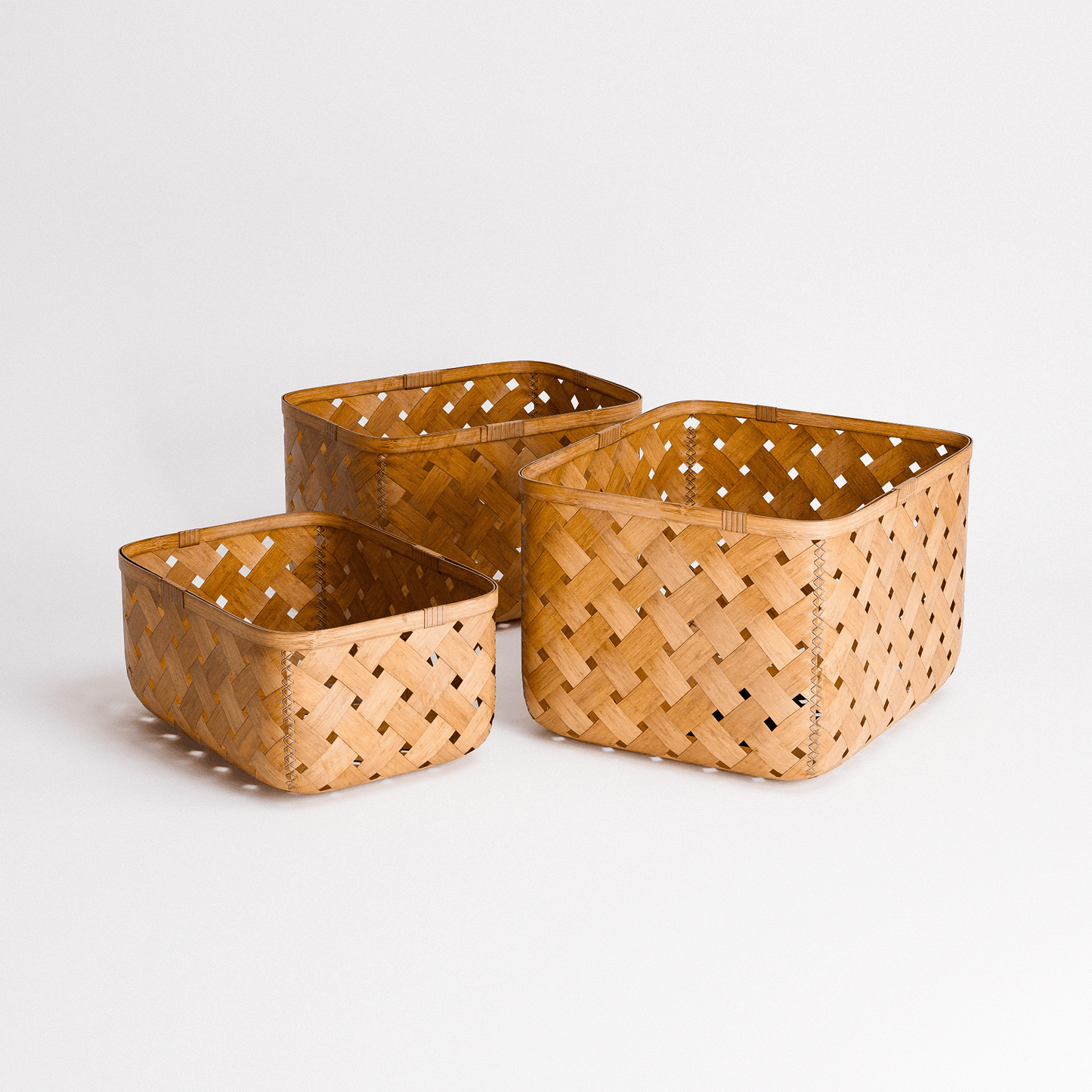 Bamboo Weave Basket Set