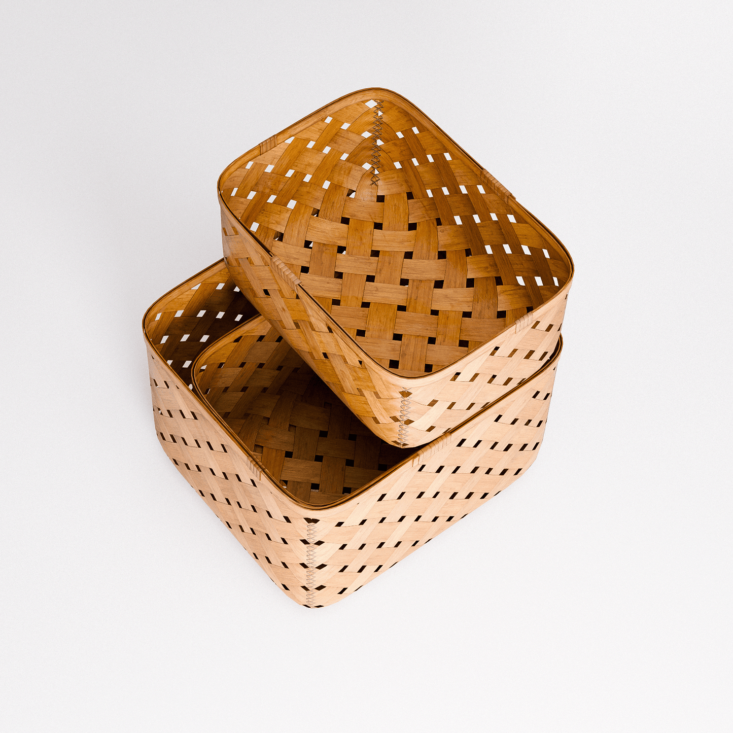 Bamboo Weave Basket Set