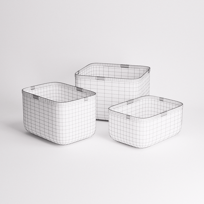 Bamboo Weave Basket Set