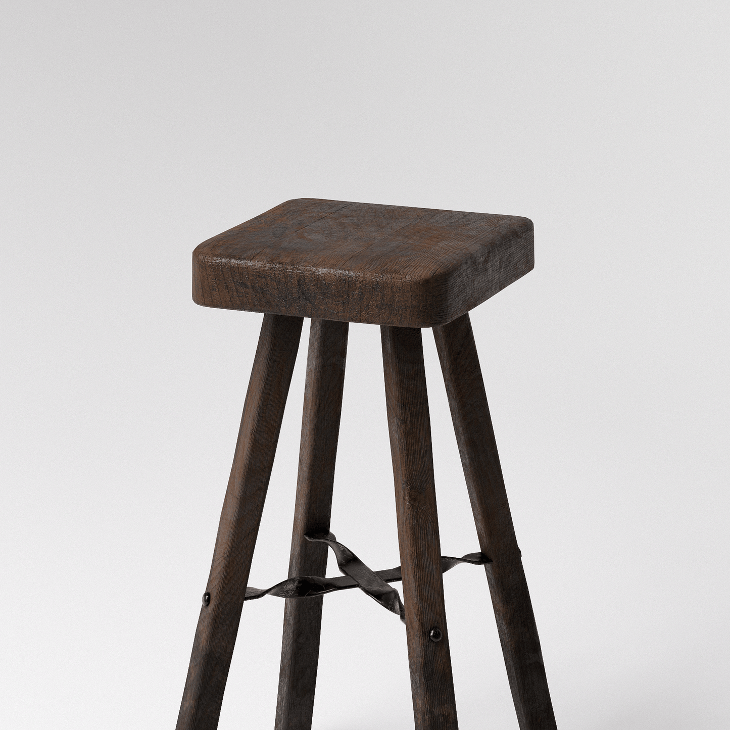 Brutalist High Stool