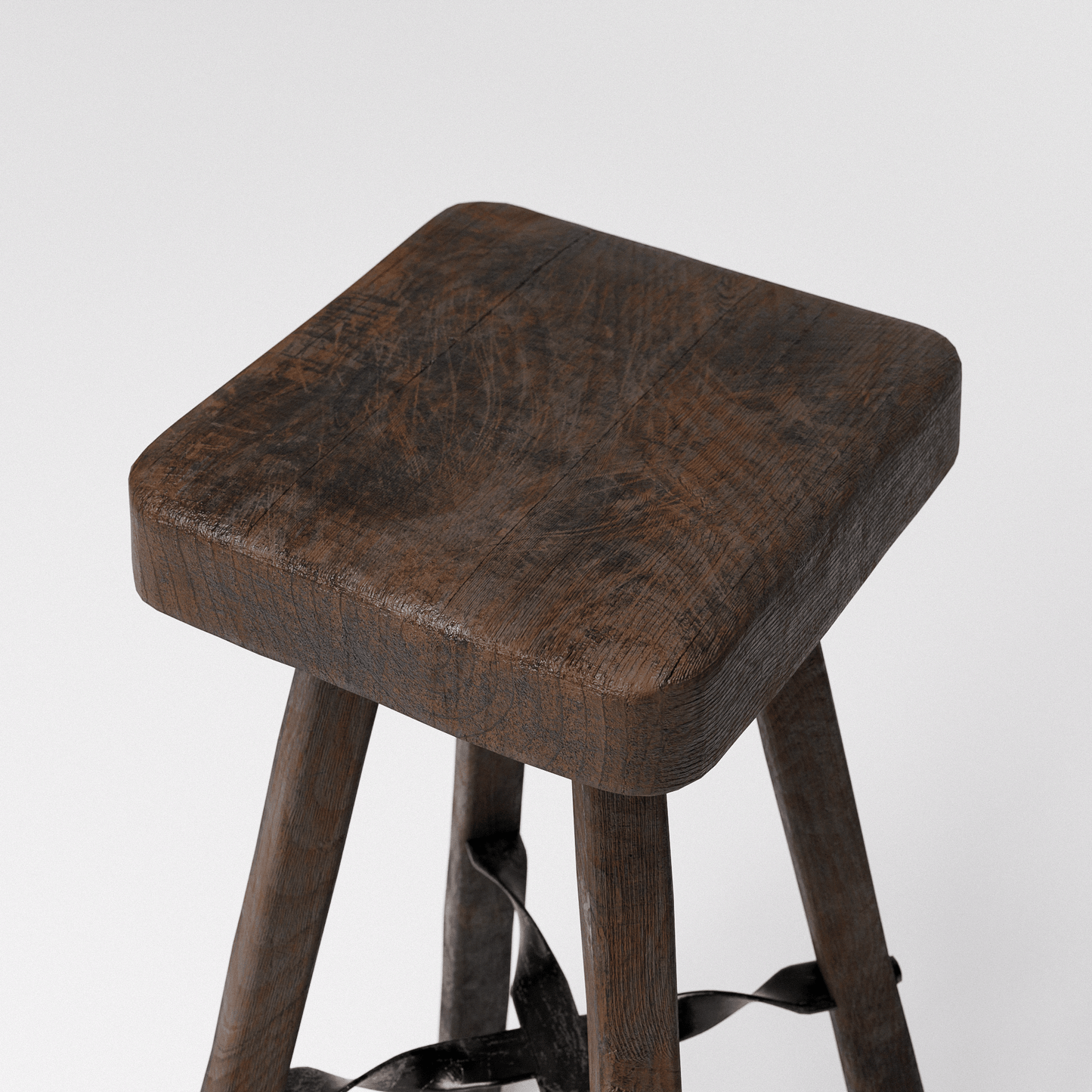 Brutalist High Stool