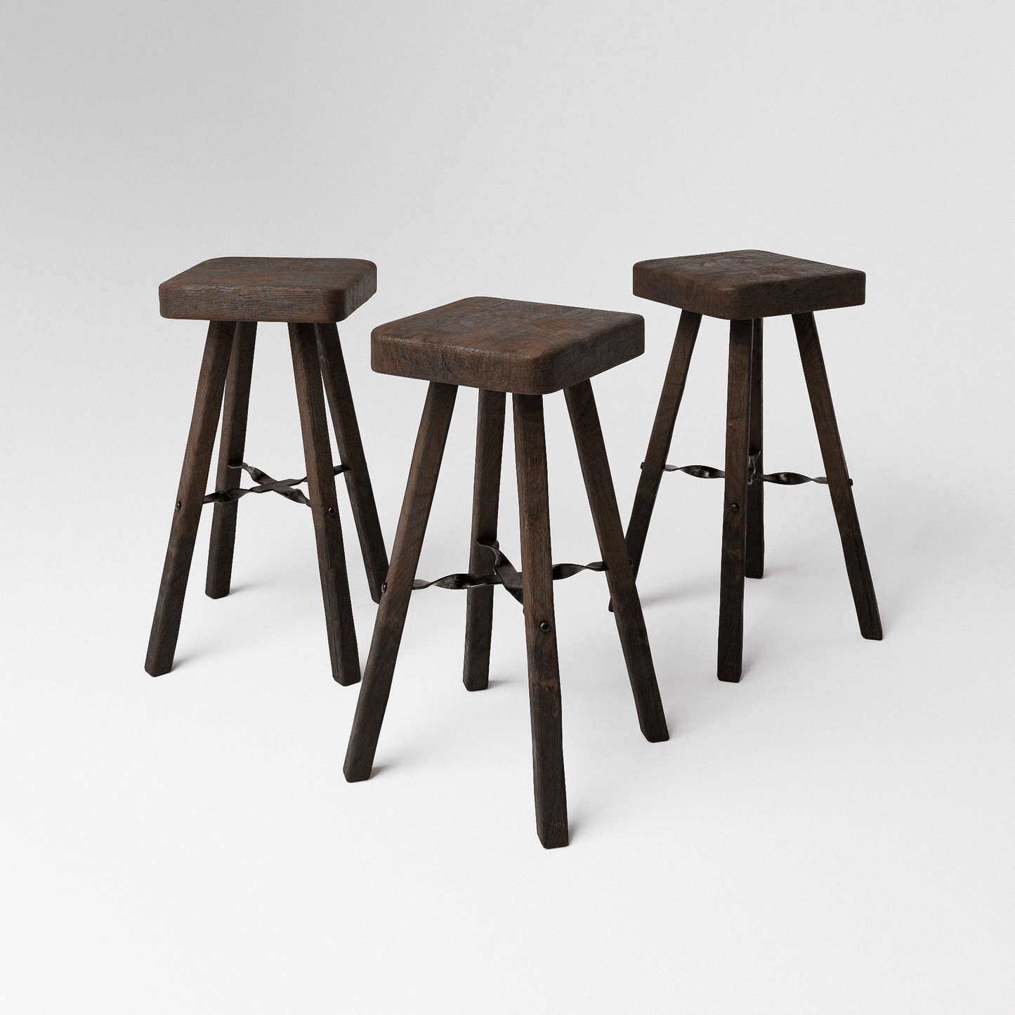 Brutalist High Stool