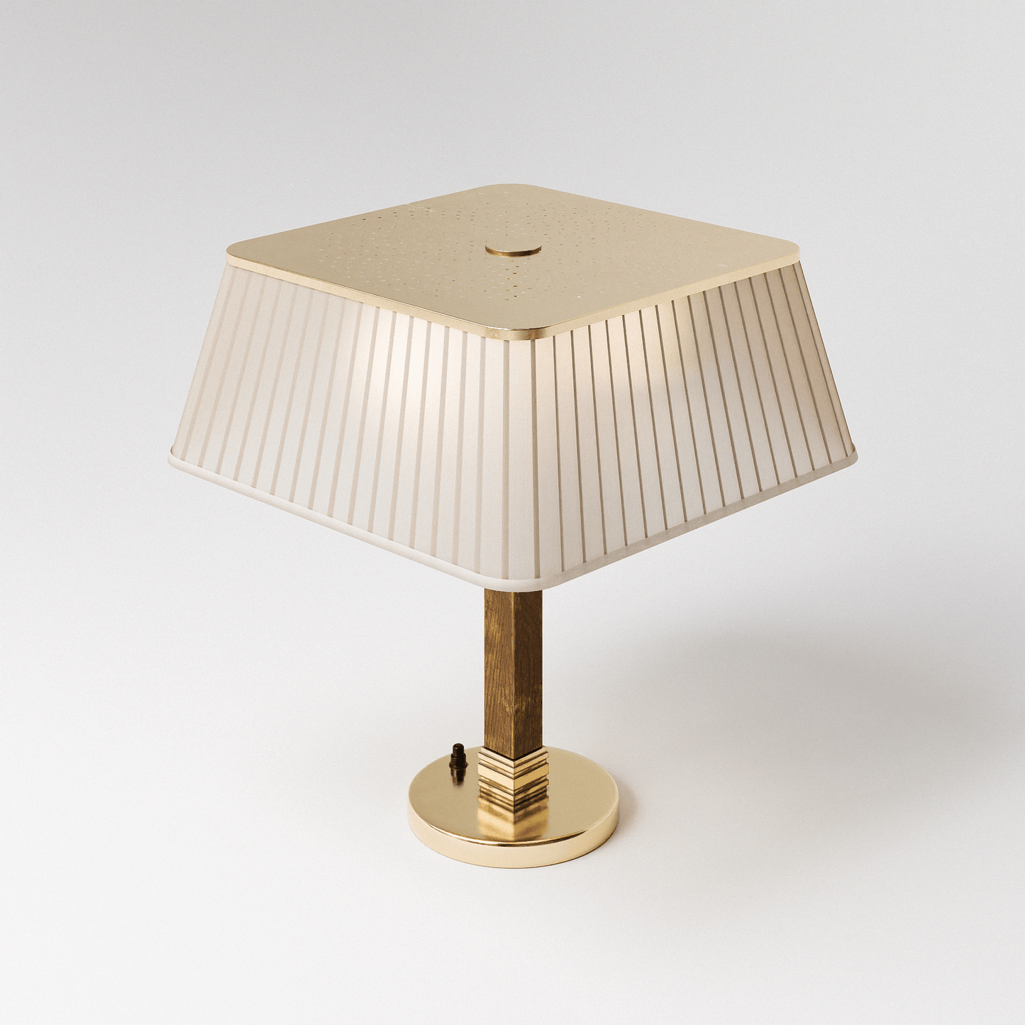 Brass Silk Table Lamp