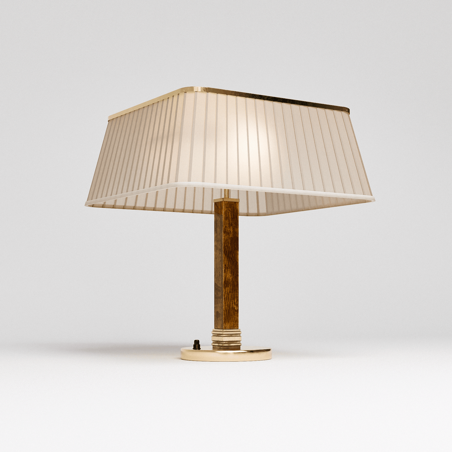 Brass Silk Table Lamp