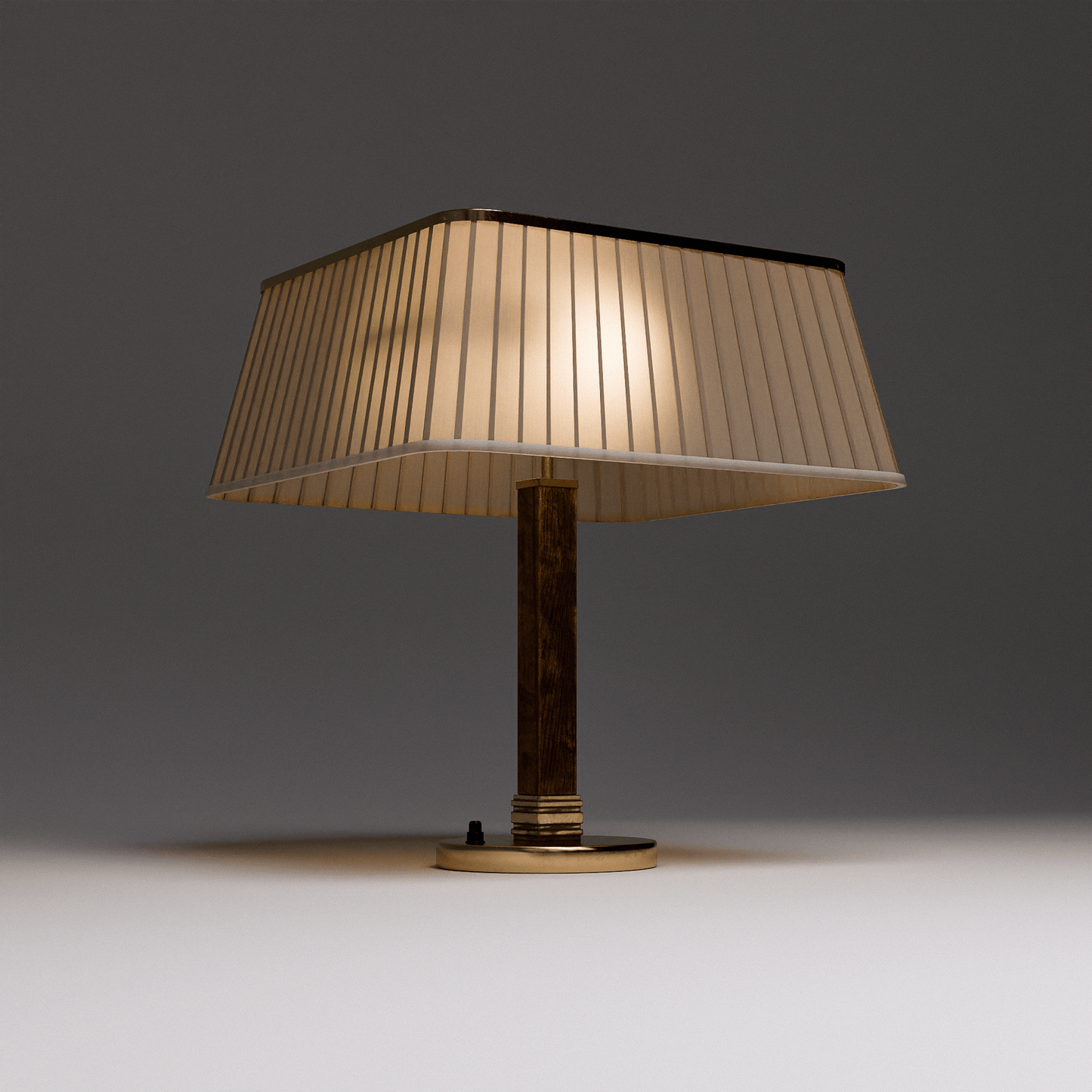 Brass Silk Table Lamp