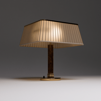 Brass Silk Table Lamp