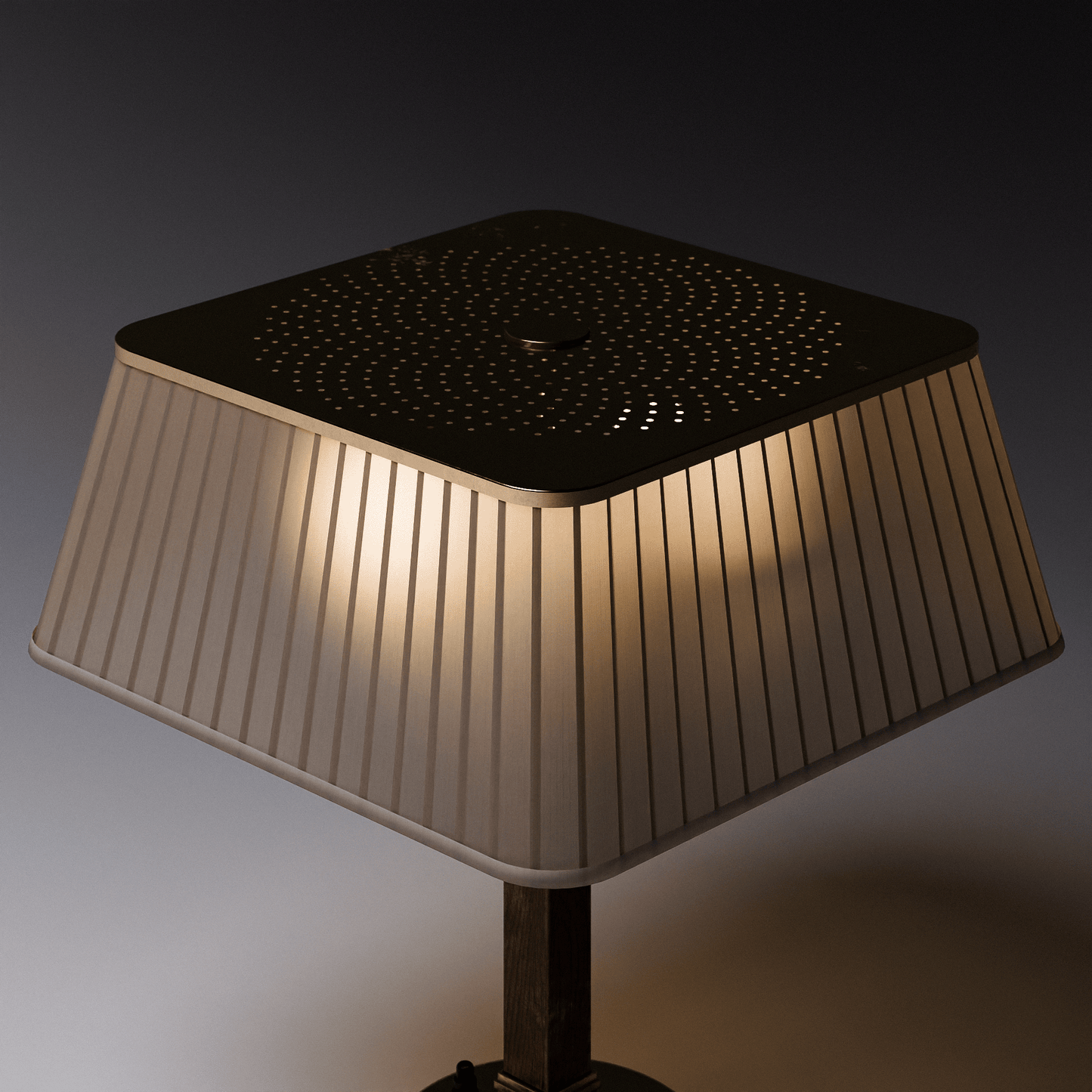 Brass Silk Table Lamp