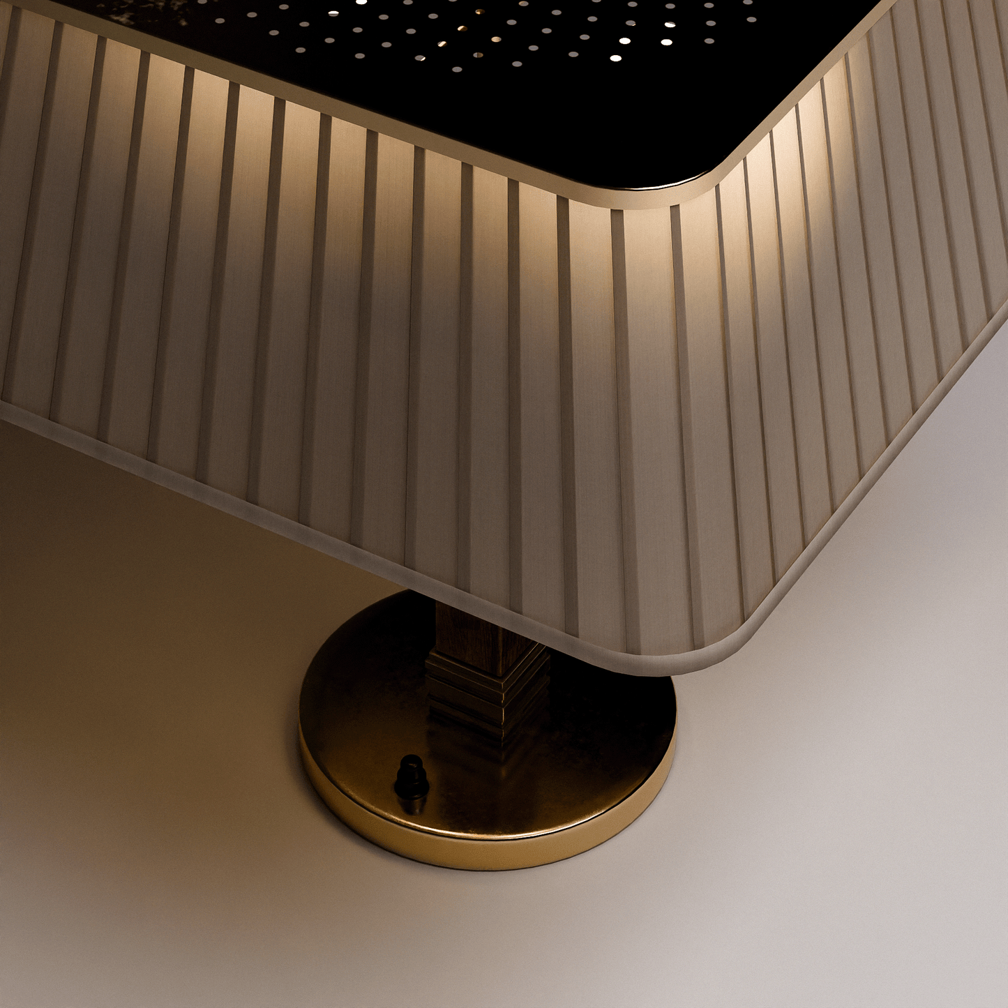 Brass Silk Table Lamp