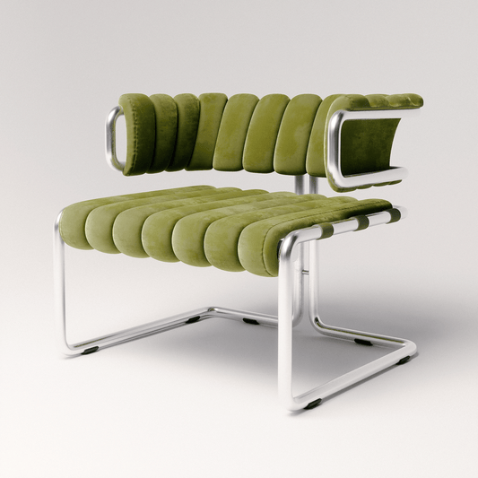 Cubist Tubular Lounge Chair