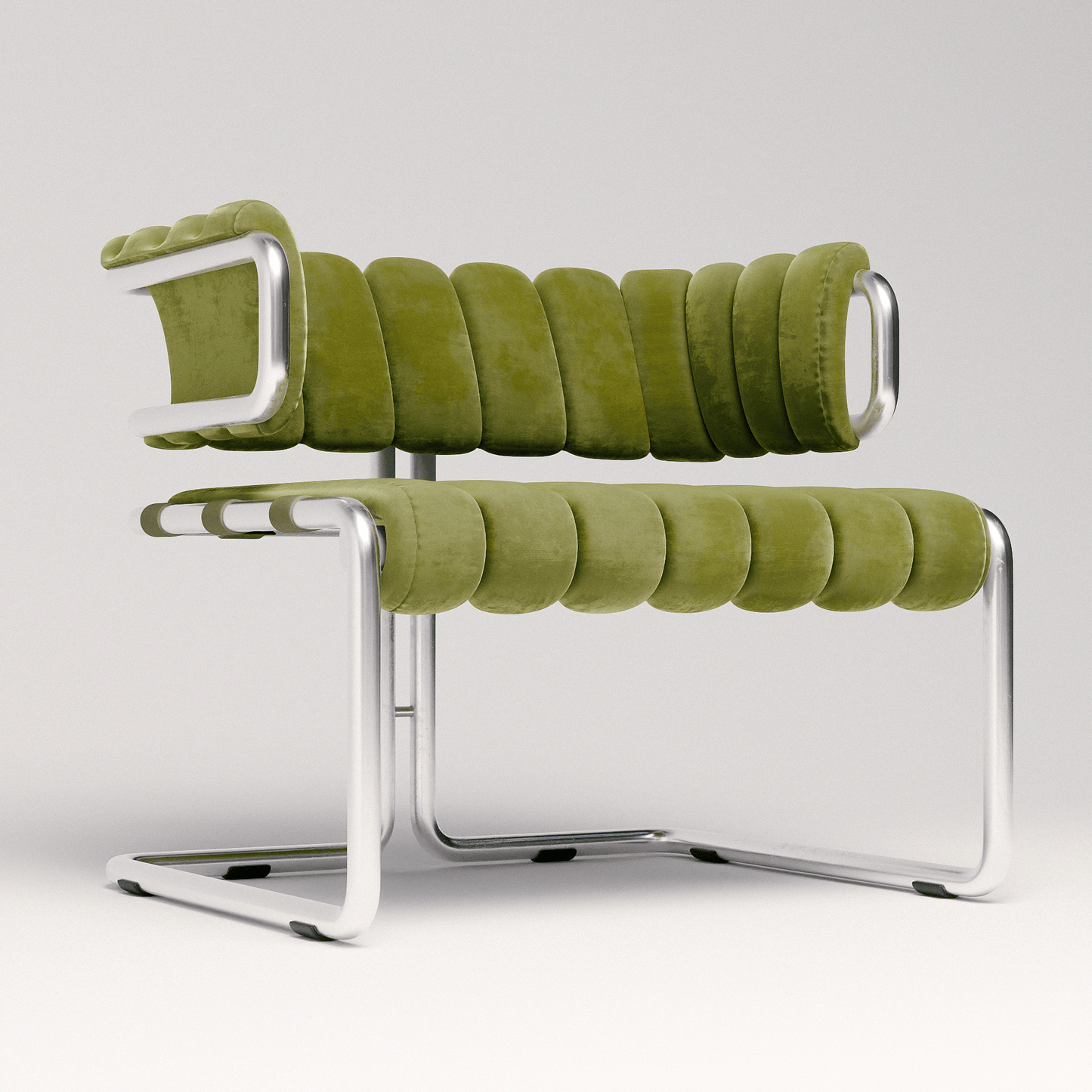 Cubist Tubular Lounge Chair