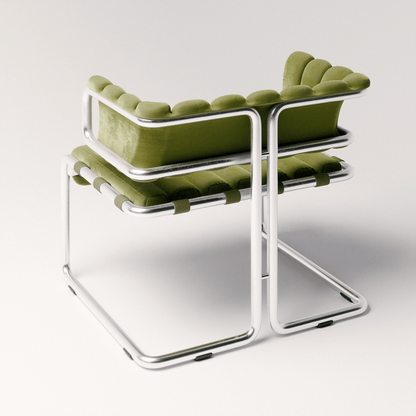 Cubist Tubular Lounge Chair