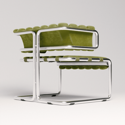 Cubist Tubular Lounge Chair
