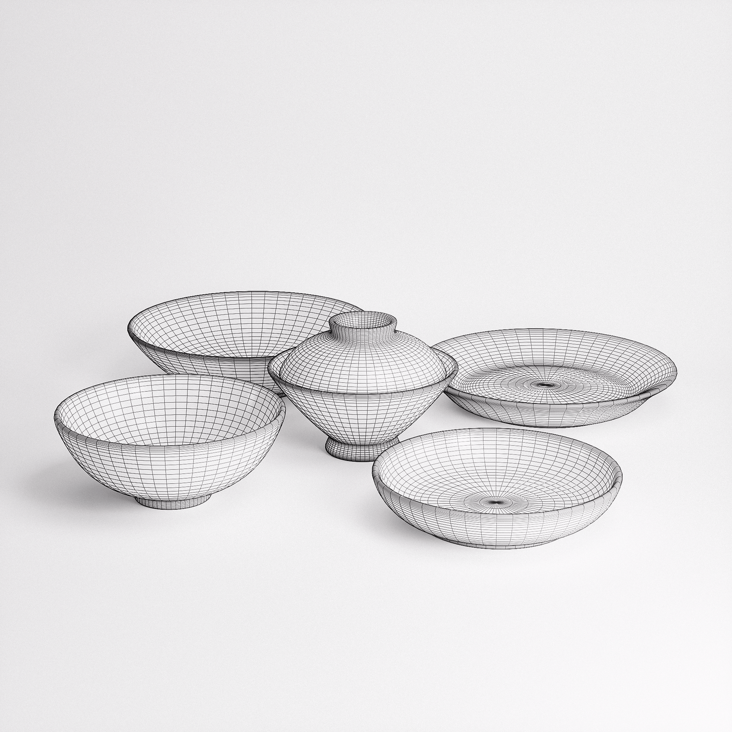 Ceramic Tableware Set 01