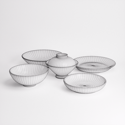 Ceramic Tableware Set 01