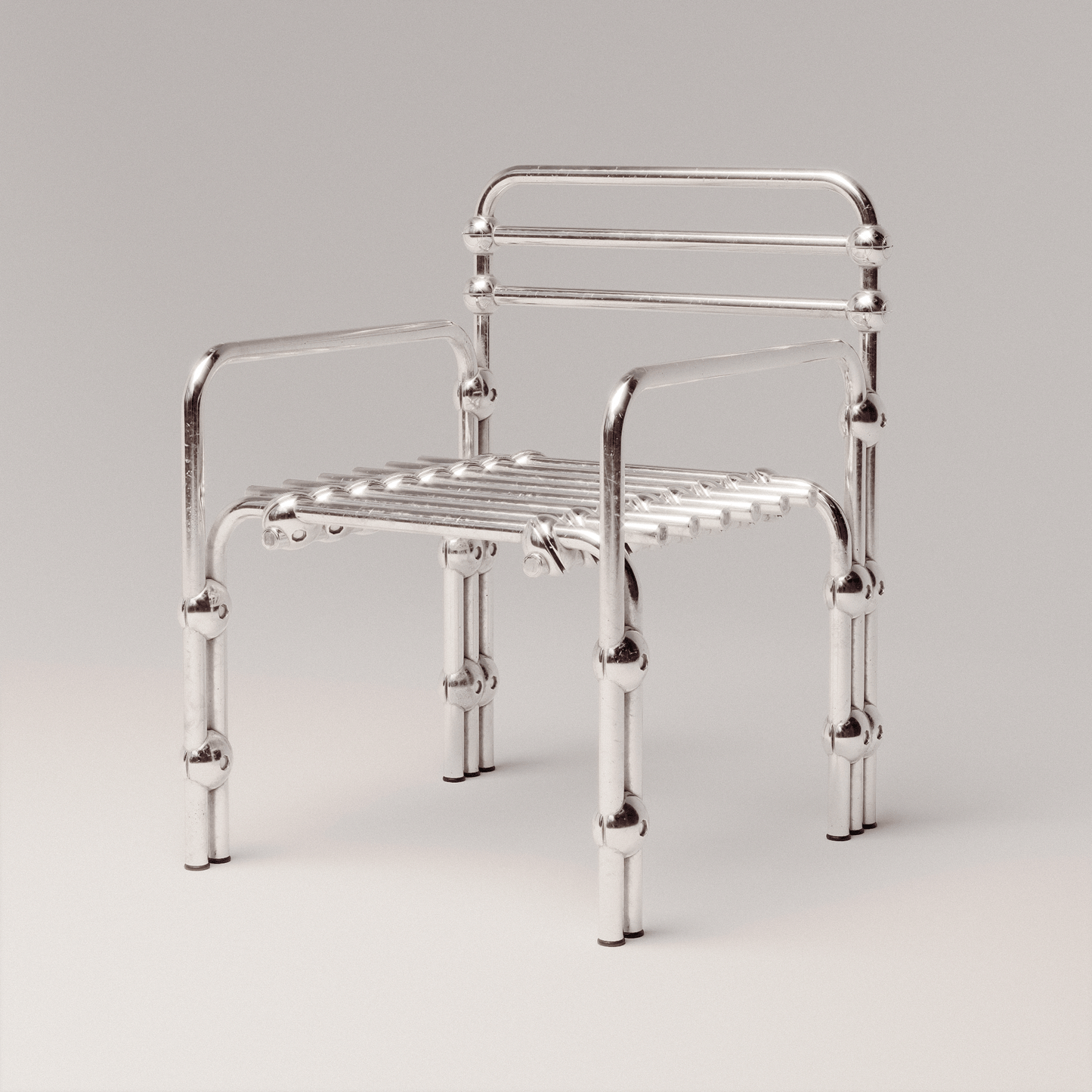 Chromed Lounge Chair