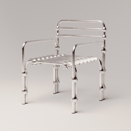 Chromed Lounge Chair