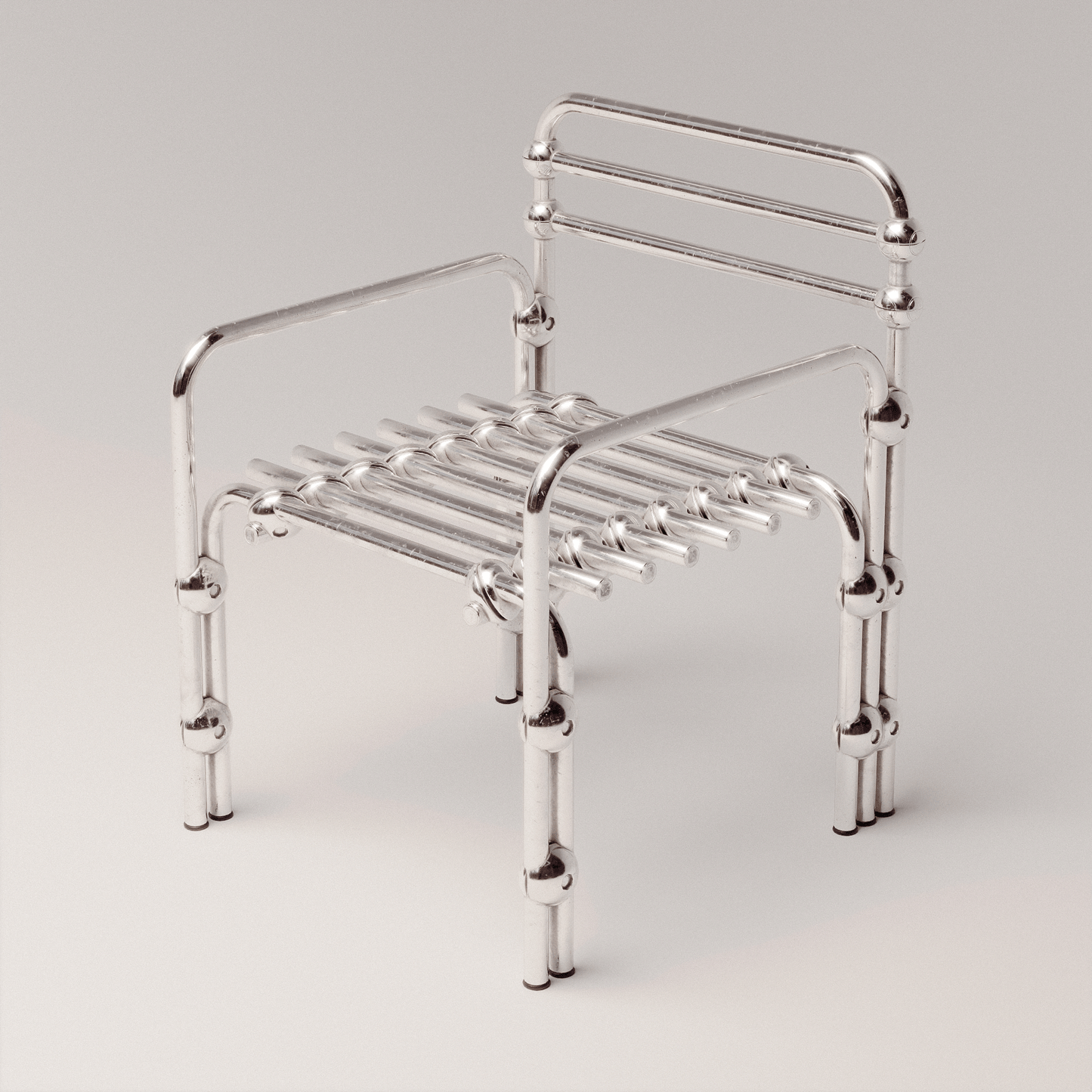 Chromed Lounge Chair