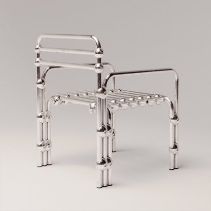 Chromed Lounge Chair