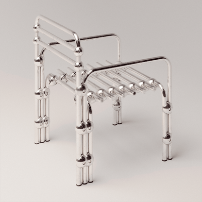 Chromed Lounge Chair