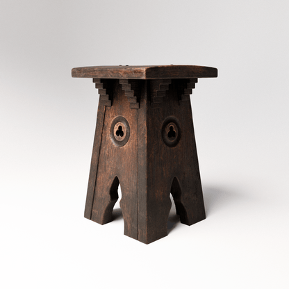 Gothic Oak Stool