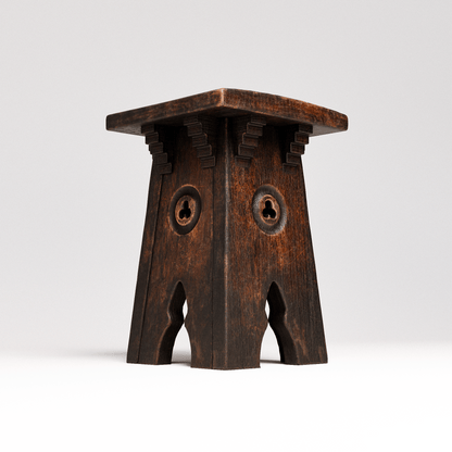 Gothic Oak Stool