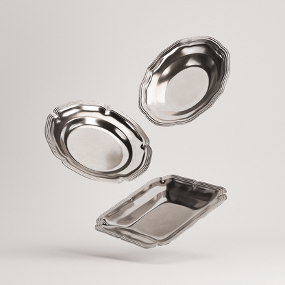 Pewter Plates Set
