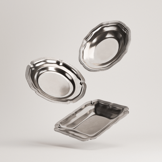 Pewter Plates Set