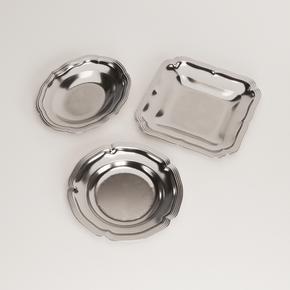 Pewter Plates Set