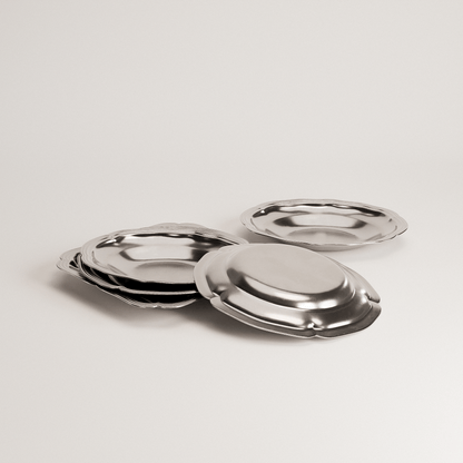 Pewter Plates Set
