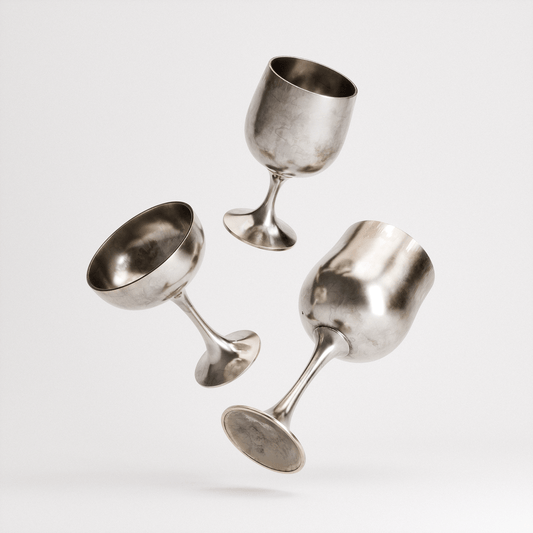 Pewter Goblets Set