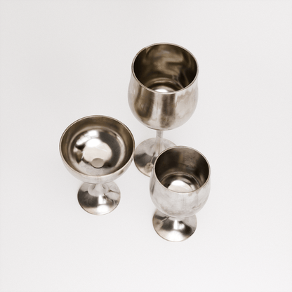 Pewter Goblets Set